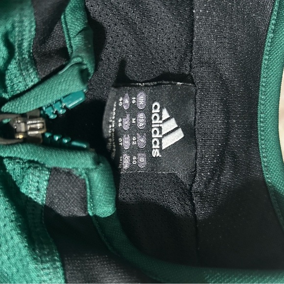 Adidas Men's Green and Black Athletic Jacket - Picture 4 of 7